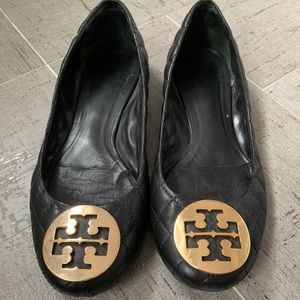Tory Burch Quilted Leather Flats - size 8.5